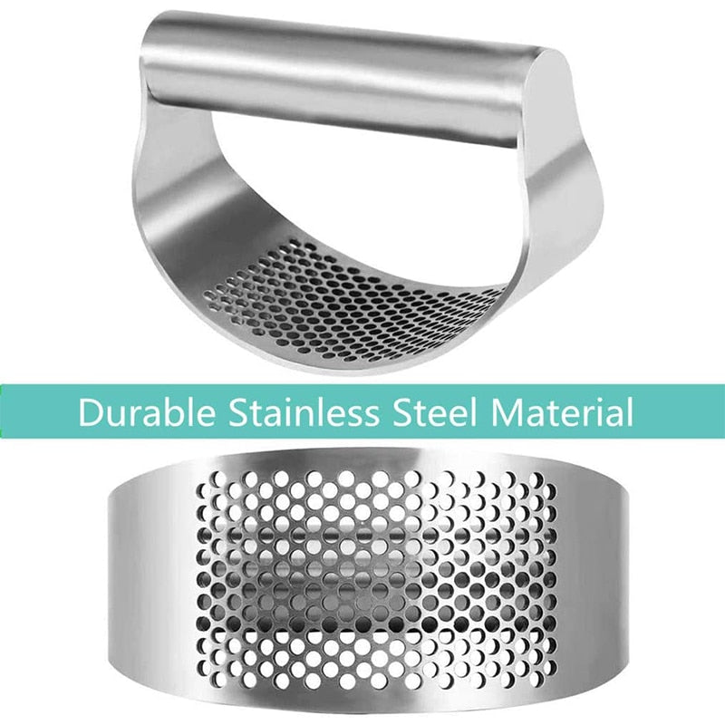 Stainless Steel Garlic Press Squeezer