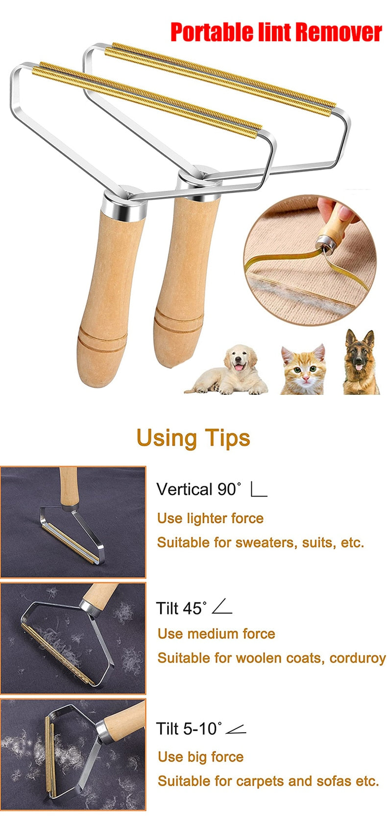 Pet Hair Remover Brush