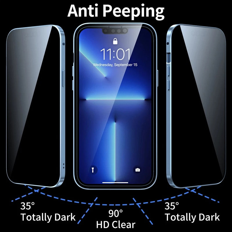 Anti-Peeping Privacy Protection Magnetic Case For iPhones